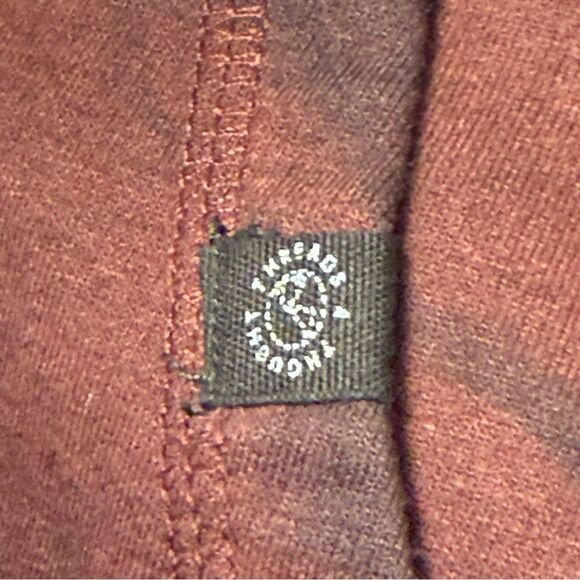 Threads 4 Thought Mens Burgundy Multi Dark Cloud Wash Hoodie Size L - Picture 10 of 12